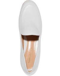 Gianvito Rossi Leather Loafers White