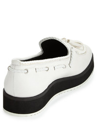 Rag & Bone Mckenzie Tassel Leather Loafer White