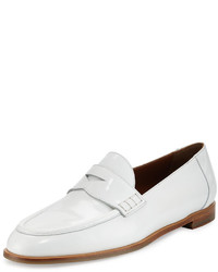 Burberry Oban Leather Penny Loafer Optic White