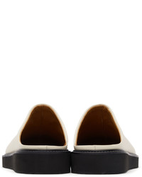 LE17SEPTEMBRE Off White Leather Slipper Loafers