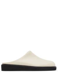 LE17SEPTEMBRE Off White Leather Slipper Loafers
