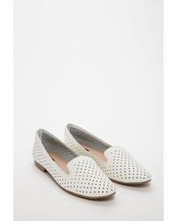 Forever 21 Perforated Faux Leather Loafers