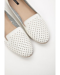 Forever 21 Perforated Faux Leather Loafers