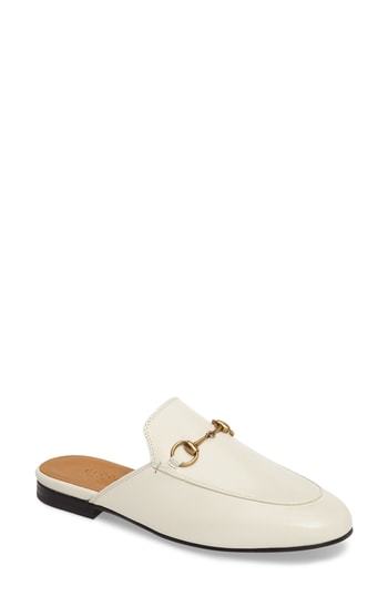 white loafer mule