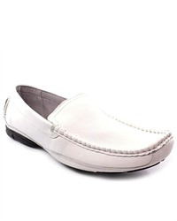 Steve Madden P Traxx 1 White Moc Leather Loafers Shoes