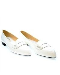 Tod's New Dev Mocassino Leather White Loafers Sz 42 40ow0b001