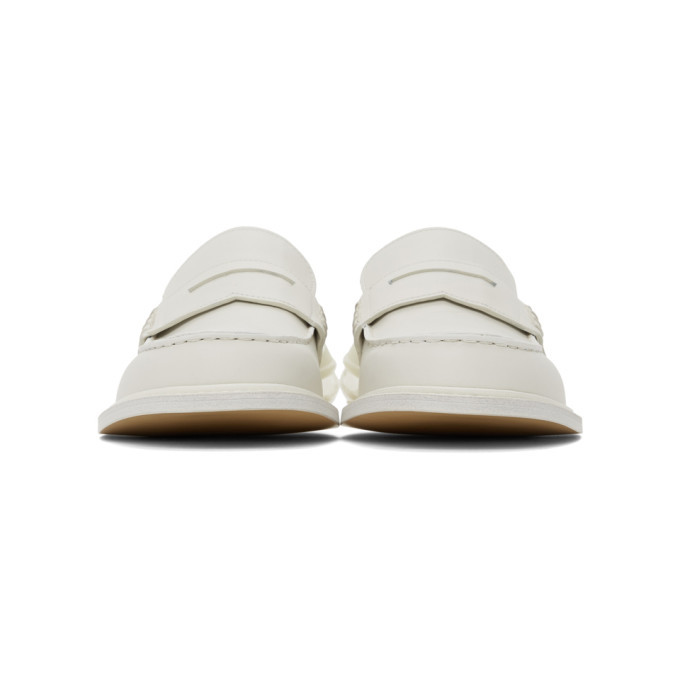 Maison Margiela White Airbag Loafers, $845 | SSENSE | Lookastic