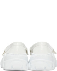 Rombaut White Boccaccio Ii Future Leather Padded Loafers