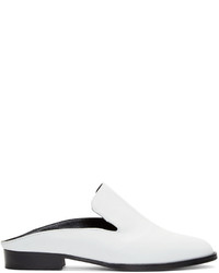 Robert Clergerie White Leather Alicek Loafers