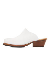 Our Legacy White Mule Slip On Loafers