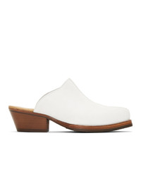 Our Legacy White Mule Slip On Loafers
