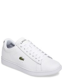 White Leather Low Top Sneakers