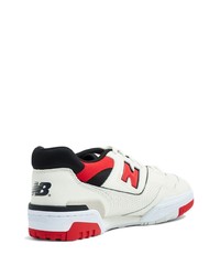 New Balance 550 Logo Embossed Low Top Leather Sneakers