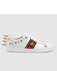Gucci Ace Studded Leather Sneaker