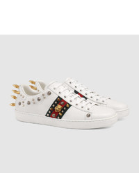 Gucci Ace Studded Leather Sneaker