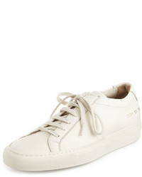 Common Projects Achilles Leather Low Top Sneaker Warm White