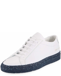 Common Projects Achilles Leather Low Top Sneaker With Confetti Sole