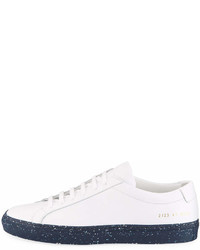 Common Projects Achilles Leather Low Top Sneakers With Confetti Sole