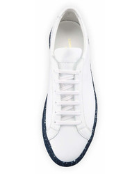 Common Projects Achilles Leather Low Top Sneakers With Confetti Sole