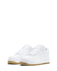 Nike Air Force 1 07 Sneaker In Whitewhitegum Light Brown At Nordstrom