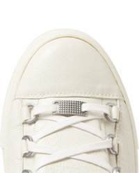 Balenciaga Arena Creased Leather Low Top Sneakers