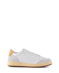 SHOE THE BEAR Babtiste Lace Up Sneaker In White Orange At Nordstrom