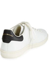 Isabel Marant Bart Leather Low Top Sneaker White