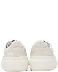 Y-3 Beige Ajatu Court Low Sneakers