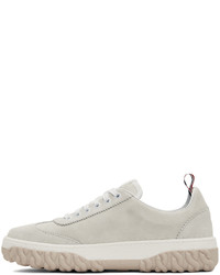Thom Browne Beige Cable Knit Sole Court Sneakers