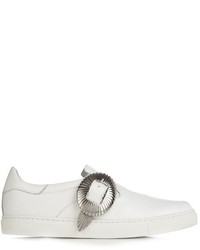 Toga Buckle Low Top Leather Trainers