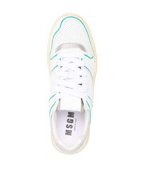 MSGM Calf Leather Sneakers
