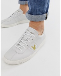 Lyle & Scott Campbell Leather Lace Up Trainers