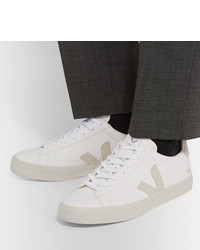 Veja Campo Suede Trimmed Leather Sneakers
