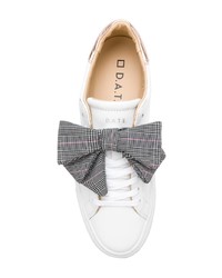 D.A.T.E Checked Bow Detail Sneakers