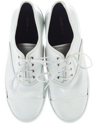 Celine Cline Patent Leather Low Top Sneakers
