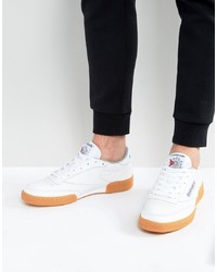 Reebok Club C 85 Trainers With Gum Sole In White Bs7635