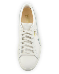Puma Clyde Leather Low Top Sneaker Natural