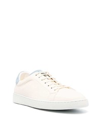 Kiton Colour Block Leather Low Top Sneakers