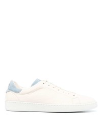 Kiton Colour Block Leather Low Top Sneakers
