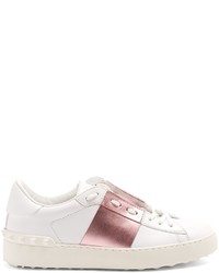 Valentino Colour Block Low Top Leather Trainers