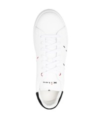 Kiton Contrast Stitching Low Top Sneakers