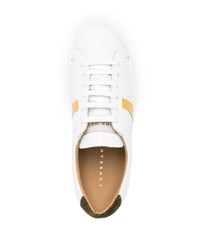 Low Brand Contrasting Band Low Top Sneakers