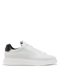 BOSS Contrasting Counter Leather Sneakers