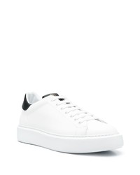 Giuliano Galiano Contrasting Detail Leather Sneakers