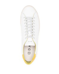 D.A.T.E Contrasting Heel Counter Leather Sneakers