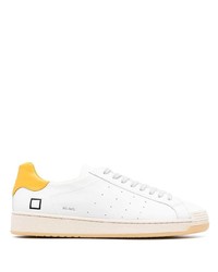 D.A.T.E Contrasting Heel Counter Leather Sneakers