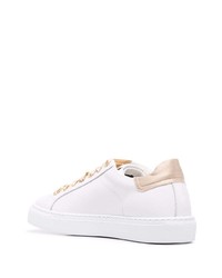 Hide&Jack Contrasting Laces Leather Sneakers