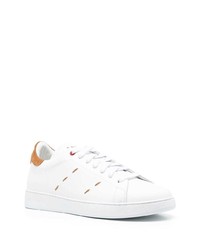 Kiton Contrasting Stitch Low Top Sneakers
