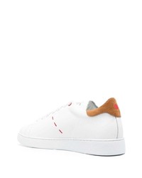 Kiton Contrasting Stitch Low Top Sneakers