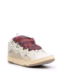Lanvin Curb Low Top Lace Up Sneakers